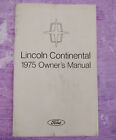 1975 Lincoln Continental Car Owners Manual Ford Automotive Vintage 3rd Printing