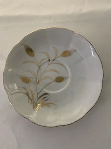 Vintage Leftons Hand Painted Golden Wheat Saucer Replacement - Picture 1 of 4