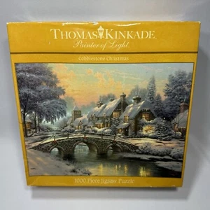 Thomas Kinkade Puzzle Maler des Lichts Kopfsteinpflaster Weihnachten 1000 Puzzle Ceaco - Bild 1 von 6