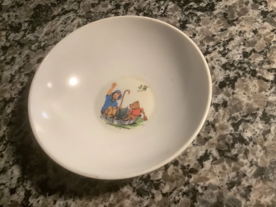 Cuenco infantil Winnie The Pooh 1964 vintage; ¡adorable! 5 pulgadas Foto 1 de 1
