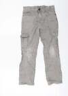 Lilly Dan Jungen braune Baumwolle dünne Jeans Größe 7-8 Jahre normaler Reißverschluss