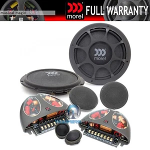 MOREL VIRTUS NANO 603 6.5" SHALLOW 3-WAY COMPONENT SPEAKERS SILK TWEETERS NEW - Picture 1 of 2