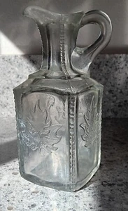 Antique EAPG Flint Glass Co USA Maple Leaf Decanter Bottom Only, 1899-1902 - Picture 1 of 8