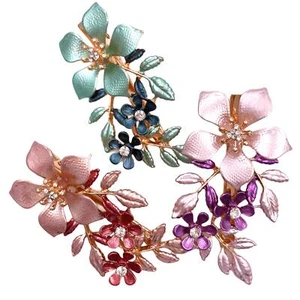 3PCS Large Flower Metal French Hair Styling Alligator Clips Accessories Women... - Picture 1 of 7