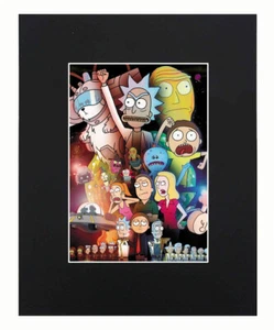 Rick and Morty Adult Swim Print Picture Poster Decor Display Matted 8x10 - Picture 1 of 5