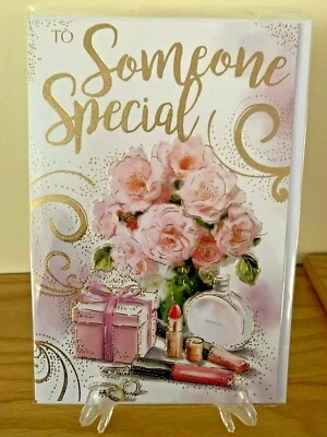 KINGFISHER CARDS LTD Cute Birthday Someone Special with Best Wishes - Gold Foil Quality Card Female