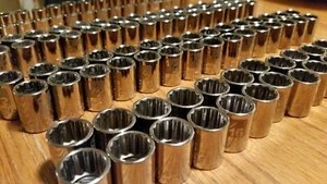 NOS Craftsman Short G2D series 3/8"dr sockets 12pt Lasered PICK SIZE Made in USA - Picture 1 of 16