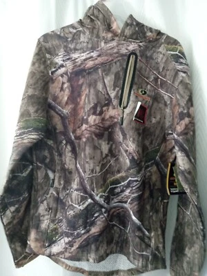 Mossy Oak Men's Warming Hoodie with Built-in Neck Face Gaiter Size Small 34/36 - Image 1 of 4