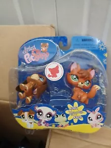 Littlest Pet Shop #807 Fox & #808 Basset Hound Happiest Pet Pairs NEW - Picture 1 of 4