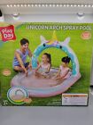 Play Day Inflatable Unicorn Arch Spray Pool 57" X 59" Outdoor Summer Water Park