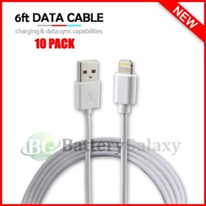 Lot of 10 USB 10' Data Sync Charger Charging Cable Cord iphone 11/12/13/14 Plus - Picture 1 of 3