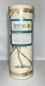 2-Springmaid Wallpaper Border Palm Breeze 15’x 6.785” Prepasted New-Sealed - Picture 1 of 6