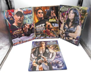 Carpeta Escolar De Colección WWF Lucha Libre 2 Bolsillos Piedra Cold Chyna The Rock BONITA - Imagen 1 de 5