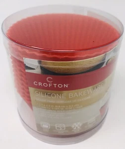 12 Red Silicone Cupcake Liners Baking Kitchen NEW - Picture 1 of 4
