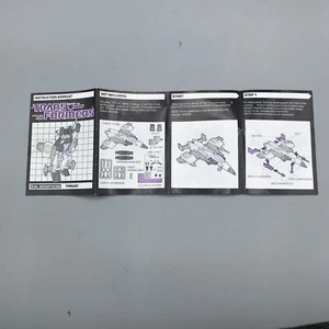 1984-1985 THRUST Vintage Transformers INSTRUCTION BOOKLETS HABRO - Picture 1 of 4