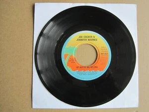 JOE COCKER & JENNIFER WARNES - UP WHERE WE BELONG - 7" 45 rpm vinyl record - Imagen 1 de 1