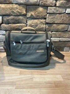 Briggs And Riley Bag Tote Bag Olive Duffle Shoulder Bag Carry On Laptop Bag - Picture 1 of 9