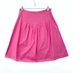 Talbots Petites Pleated Skirt Women’s Size 8P Pink Wide Side Zip Lined - Picture 1 of 10