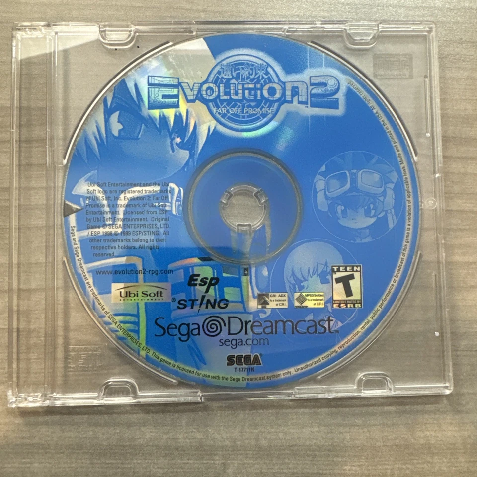 Evolution 2: Far Off Promise (Sega Dreamcast, 2000) Disc Only Cleaned - Image 1 of 1