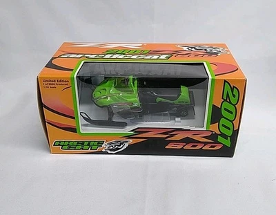 2001 Arctic Cat ZR 800 Snowmobile Die Cast Toy 1:18 Scale 4219-017 New NIB Vtg - Image 1 of 4