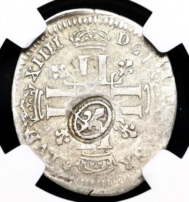 FRANCE, American Colonies. Edict of 1692, Billon 15 Deniers, NGC VG10 - Image 1 of 4