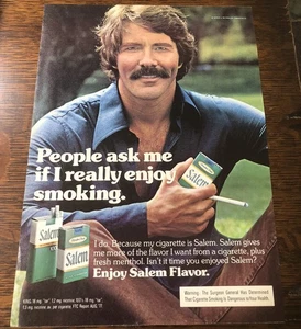 1978 SALEM ZIGARETTEN Leute fragen mich, ob ich wirklich Spaß beim Rauchen habe - Vintage-Anzeige - Bild 1 von 1