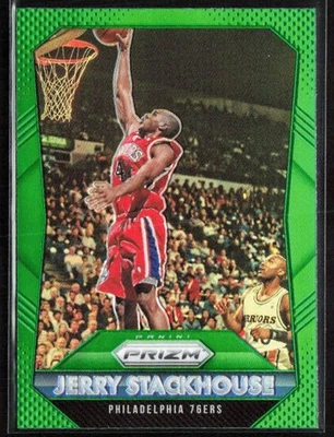 2015-16 Panini Prizm Jerry Stackhouse Green Prizm Card #271 Philadelphia 76ers - Imagem 1 de 2