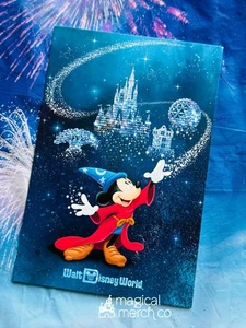 2025 Disney Parks Walt Disney World Sorcerer Mickey 4 Parks Icons 4x6” Postcard - Picture 1 of 1