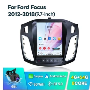 9.7" Touch Screen Car Stereo For Ford Focus 2012-2018 Android 12 Radio GPS Navi - Picture 1 of 18