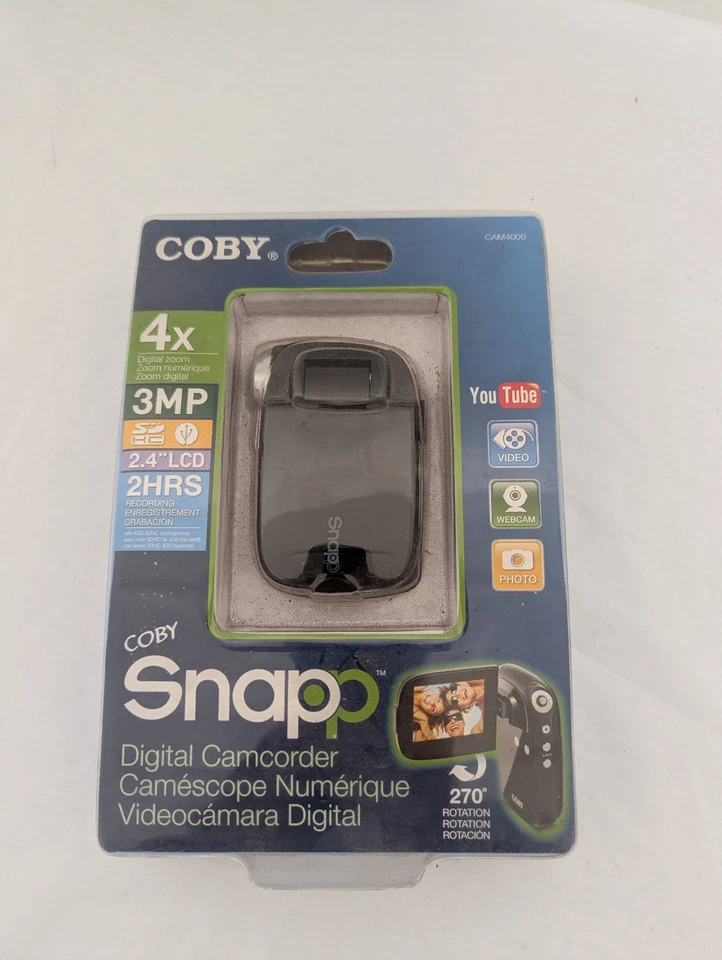 Coby CAM4000 Flash Media Camcorder - Image 1 of 2