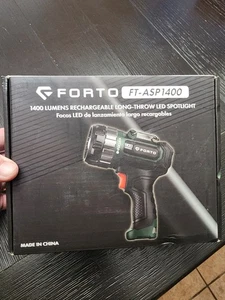 FORTO Faretto Ricaricabile Compatto con Messa a Fuoco Regolabile 1400 Lumen Manuale... - Foto 1 di 11