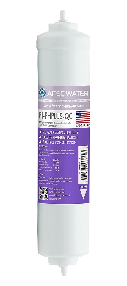 APEC Water 10" High Purity pH+ Calcium Carbonate Re-Mineralization Inline Filter - Image 1 of 1