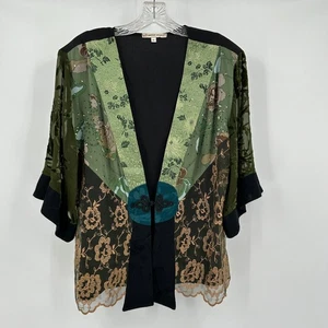 Chaqueta Kimono Boho Spencer Alexis Mujer Talla XL Floral Encaje Patchwork Romántica - Imagen 1 de 8