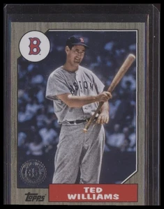 2022 Topps Update #87TBU-12 Ted Williams 1987 Topps Baseball Gold #/75 - Picture 1 of 2