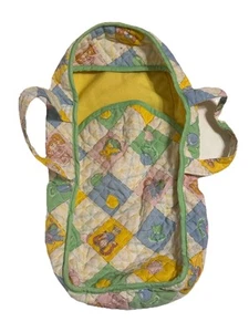 Vintage 1983 Cabbage Patch Kids Doll Quilted Diaper Bag Yellow - Picture 1 of 6