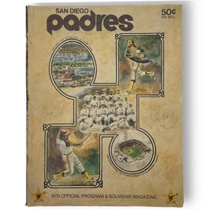 Randy Jones Autographed 1978 San Diego Padres Souvenir Program Magazine - Picture 1 of 4