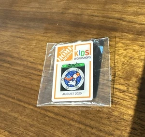Home Depot Kids Workshop August 2025 Spaceship Project Pin - Picture 1 of 2