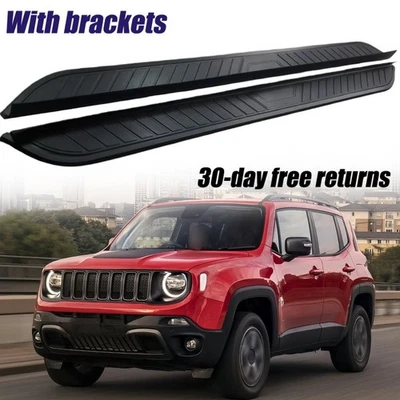 2Pcs Running Boards Nerf Bars Side Steps Fits for Jeep Renegade 2015-2026 Foto 1 de 4