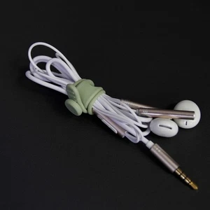 Multifunctional Silicone Cable Tie Manager Wire Holder for USB Type C Cable - Photo 1/18