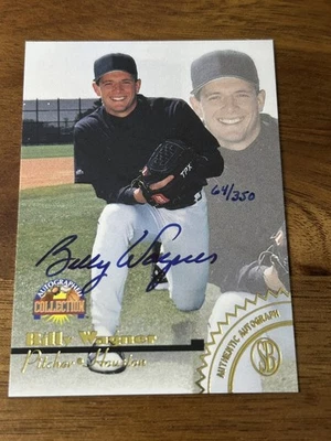 1996 Score Board Auto Collection Auto Gold /350 Billy Wagner Auto HOF - Image 1 of 2