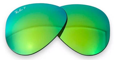 Ray Ban RB3025 RB3138 RB3030 Polarized Green Mirror Replacement Lenses 58 mm - Image 1 of 4