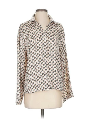 Splendid Women Ivory 3/4 Sleeve Blouse S - Image 1 of 4