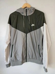 Giacca con cappuccio Nike Sportswear Windrunner taglia XL uomo beige gra scura 727324 004 - Foto 1 di 3