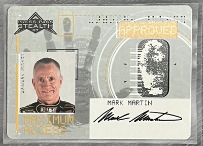 2007 Press Pass Stealth "Maximum Access" 🏎 #17 MARK MARTIN 🏁 NASCAR 🏁 - Image 1 of 2