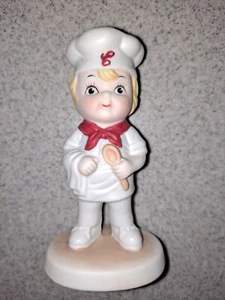 Vintage 1993 Campbell Soup Kids Ceramic Boy Figure Chef Hat Spoon w/label 4 1/4" - Picture 1 of 5