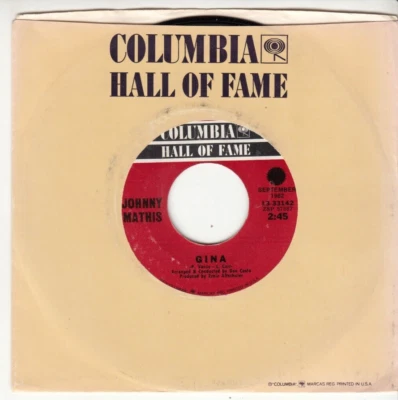 JOHNNY MATHIS - GINA/VENUS - REISSUE 45 - GREAT SHAPE - Image 1 of 2