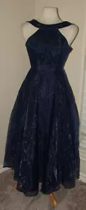 Stunning BARIANO AUSTRALIA Navy Gown Dress Size 2~BRAND NEW WITH TAGS~ - Picture 1 of 8
