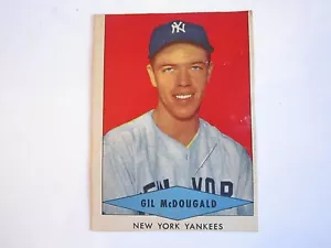 1954 GIL MCDOUGALD BASEBALLKARTE - ROTES HERZ BIG LEAGUE HUNDEFUTTER - OFC-2 - Bild 1 von 2