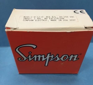 NEW in box - M245-1-0-12-0 Simpson Mini-Max Voltage Meter Indicator - Picture 1 of 5