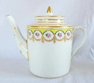 Verseuse théière - porcelaine de Nast - époque Empire - signée - Picture 1 of 10